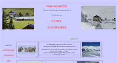 Desktop Screenshot of lesdryades.fr
